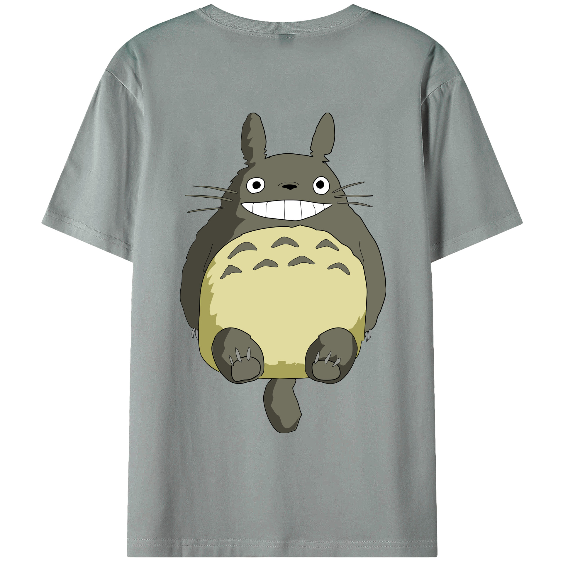 （画像用） となりのトトロ 草壁メイ 草壁サツキ My Neighbor Totoro Satsuki Kusakabe Mei Kusakabe 綿100％ メンズ半袖Tシャツ（バックプリント） 通気性